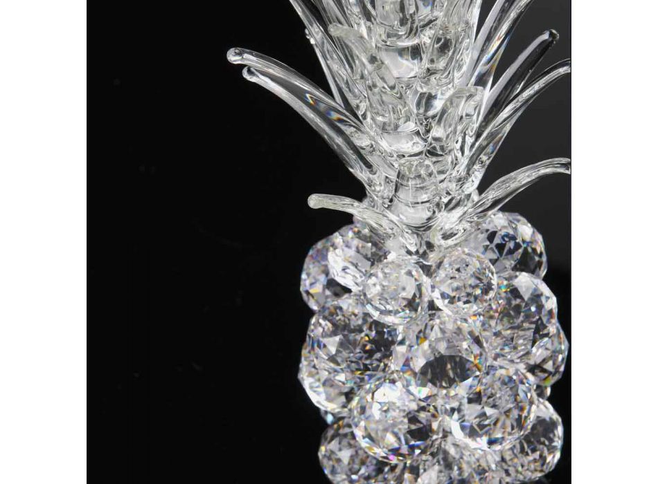 Decoratief Ananasvormig Kristallen Ornament Gemaakt in Italië - Ananas Viadurini