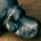 Nijlpaardvormige keramische ornamenten, gemaakt in Italië - Savage Viadurini