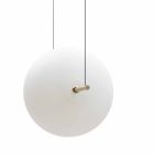 Design ophanging in glas en messing met LED-licht, 3 maten - Alma van Il Fanale Viadurini
