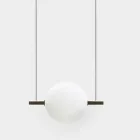 Design ophanging in glas en messing met LED-licht, 3 maten - Alma van Il Fanale Viadurini