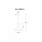 Designophanging in aluminium Made in Italy - Cappadocia Aldo Bernardi Viadurini