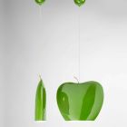 Suspensie in keramiek van appelvormig ontwerp - Fruit Aldo Bernardi Viadurini