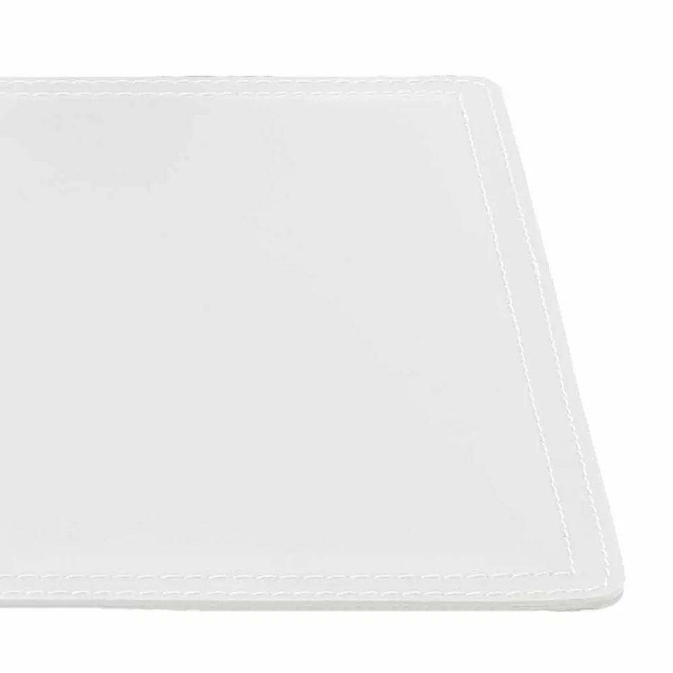 Geregenereerde lederen bureaulegger met penstopstiksels Made in Italy - Ascanio Viadurini