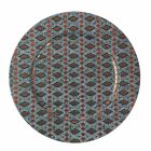 Gekleurde metalen borden met geometrische decoratie 12 stuks - Mappinz Viadurini