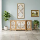 Spiegel van 156x83 cm in verouderd natuurlijk grenenhout - Agosta Viadurini