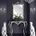 Wandspiegel, houten console en handgemaakte piano in Giacomo, Italië Viadurini