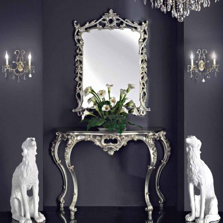 Wandspiegel, houten console en handgemaakte piano in Giacomo, Italië Viadurini