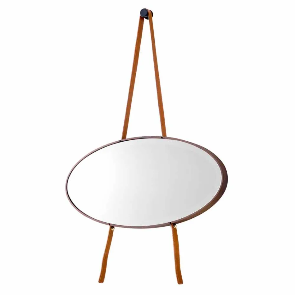 Spiegel op de muur / massief hout op de vloer Grilli York gemaakt in Italië Viadurini