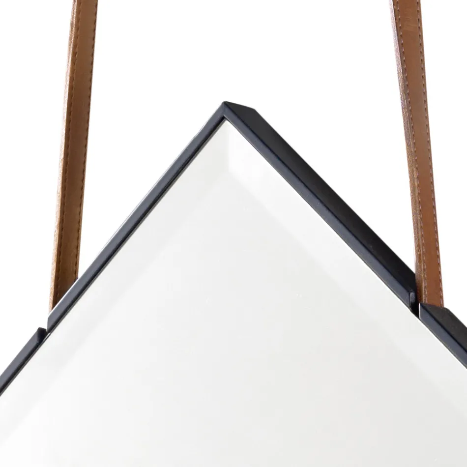 Spiegel op de muur / massief hout op de vloer Grilli York gemaakt in Italië Viadurini