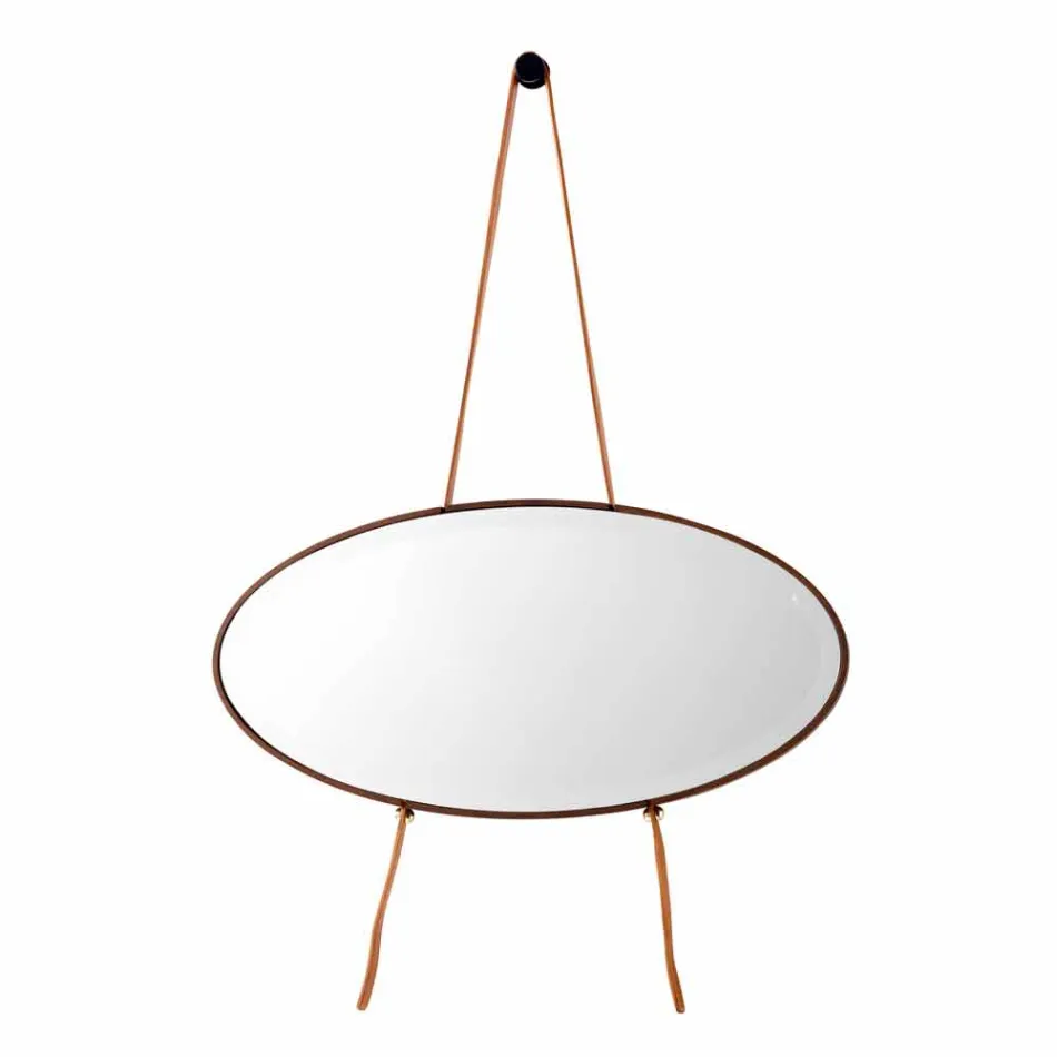 Spiegel op de muur / massief hout op de vloer Grilli York gemaakt in Italië Viadurini