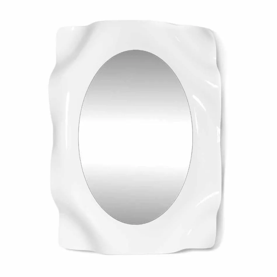 Spiegelwand witte melk Diva modern design, made in Italy Viadurini