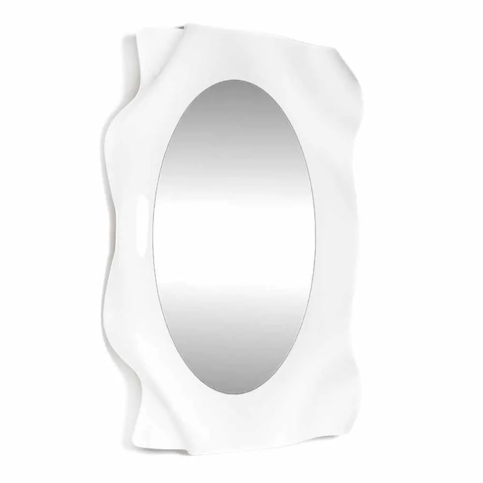 Spiegelwand witte melk Diva modern design, made in Italy Viadurini