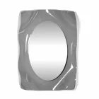 Mirror Muur gerookte Diva modern design, made in Italy Viadurini