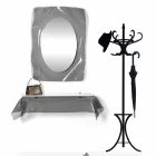Mirror Muur gerookte Diva modern design, made in Italy Viadurini