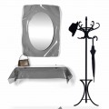 Mirror Muur gerookte Diva modern design, made in Italy