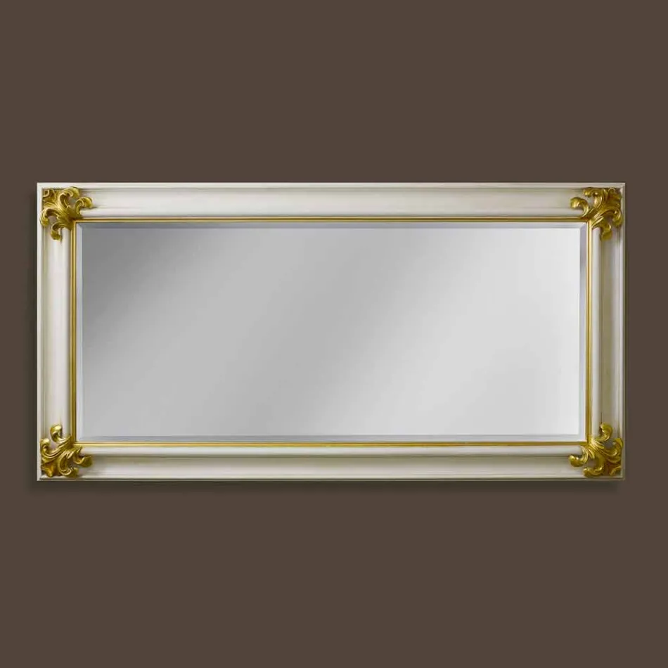 Moderne design handgemaakte houten wandspiegel gemaakt in Italië Stefano Viadurini