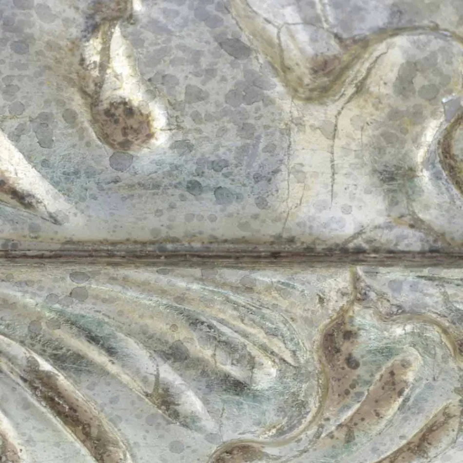 Handgemaakte rechthoekige houten wandspiegel gemaakt in Italië door Nicolò Viadurini