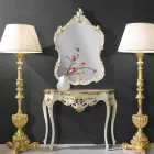 Spantenhouten buitenspiegel, console, made in Italy mdf top Gianluca Viadurini