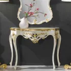 Spantenhouten buitenspiegel, console, made in Italy mdf top Gianluca Viadurini