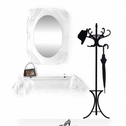 Mirror transparante wand Diva modern design, made in Italy Viadurini