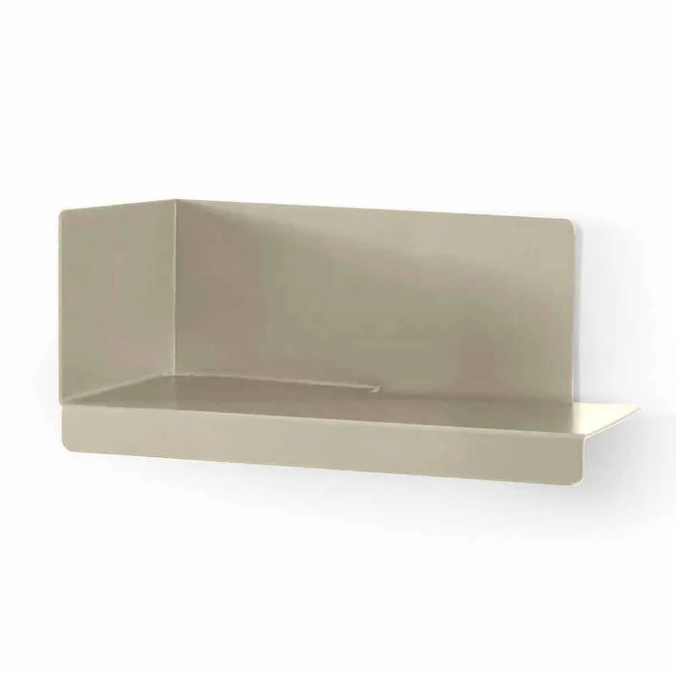 Wandspiegel en 3 gekleurde metalen planken rechts of links - Noelle Viadurini