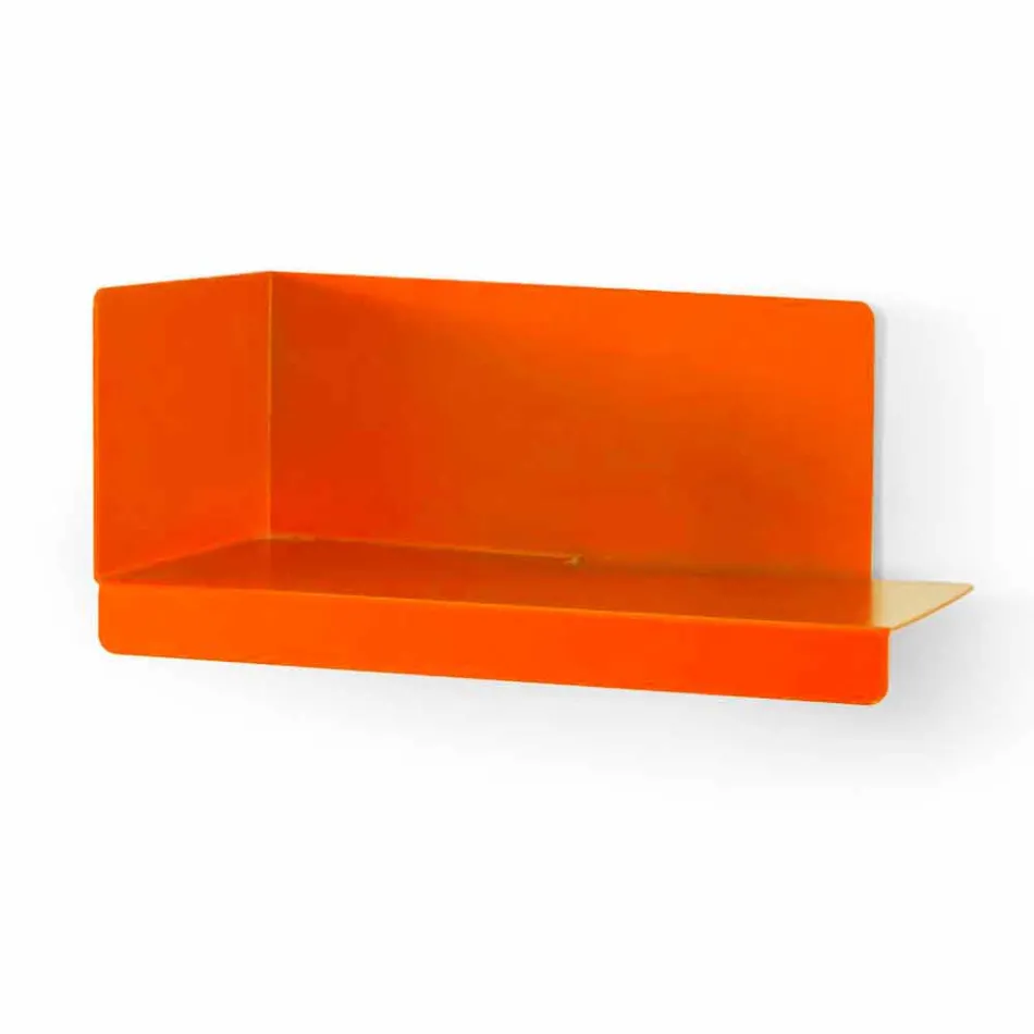 Wandspiegel en 3 gekleurde metalen planken rechts of links - Noelle Viadurini