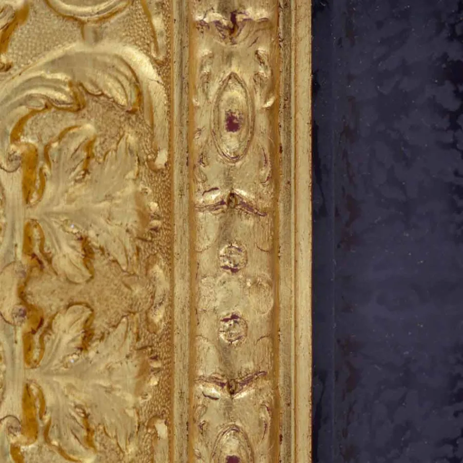 Rechthoekige houten wandspiegel gemaakt in Italië Raphael Viadurini