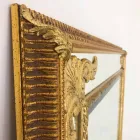 Wandspiegel in rechthoekig hout geproduceerd in Italië door Valentino Viadurini