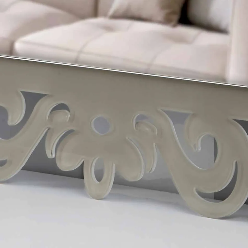 Modern Design Rechthoekige Wandspiegel in Plexiglas Tortora - Selly Viadurini