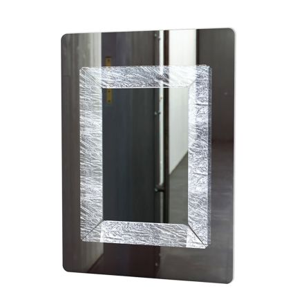 Spiegel met binnenframe in zwart of ijsacrylkristal - Gerardo Viadurini