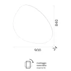 Spiegel met omkeerbare LED-achtergrondverlichting Made in Italy - Talk Viadurini