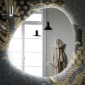 Spiegel met omkeerbare LED-achtergrondverlichting Made in Italy - Talk