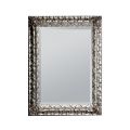 Spiegel met grondspiegel en zilveren bladframe Made in Italy - Roua