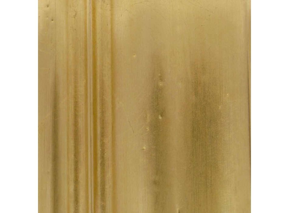 Zilveren wandspiegel, goud hout met de hand gemaakt in Italië Alessandro Viadurini
