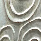 Goud, wit en zilveren wandspiegel gemaakt van hout dat Eugenio in Italië heeft gemaakt Viadurini