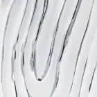 Goud, wit en zilveren wandspiegel gemaakt van hout dat Eugenio in Italië heeft gemaakt Viadurini