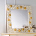 Mirror designer muur versierd met rozen Flower