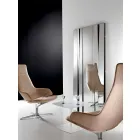 Modern design glazen en metalen wandspiegel Made in Italy - Pallino Viadurini