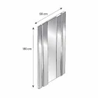 Modern design glazen en metalen wandspiegel Made in Italy - Pallino Viadurini