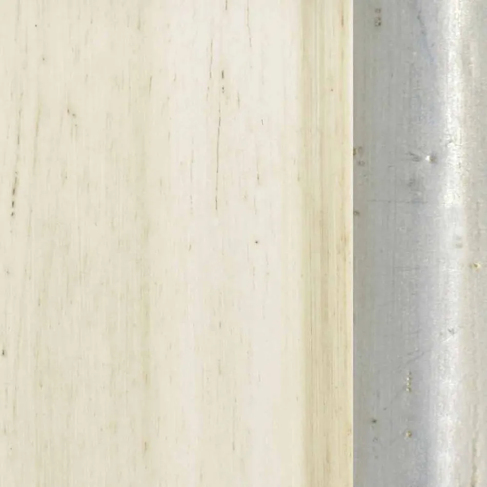 Moderne handgemaakte sparren houten wandspiegel gemaakt in Dario Viadurini