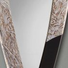 Moderne wandspiegel in zilveren blad gemaakt in Urbino Viadurini