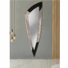 Moderne wandspiegel in zilveren blad gemaakt in Urbino Viadurini