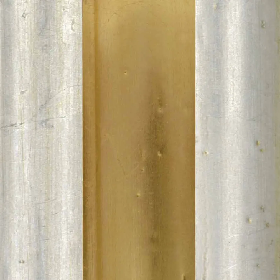 Spiraal houten vloerspiegel met voetstuk gemaakt in Jonni, Italië Viadurini