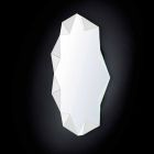 Spiegel modern muur door drie-dimensionale vormgeving Diamond Viadurini