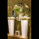 Spiegel modern muur door drie-dimensionale vormgeving Diamond Viadurini