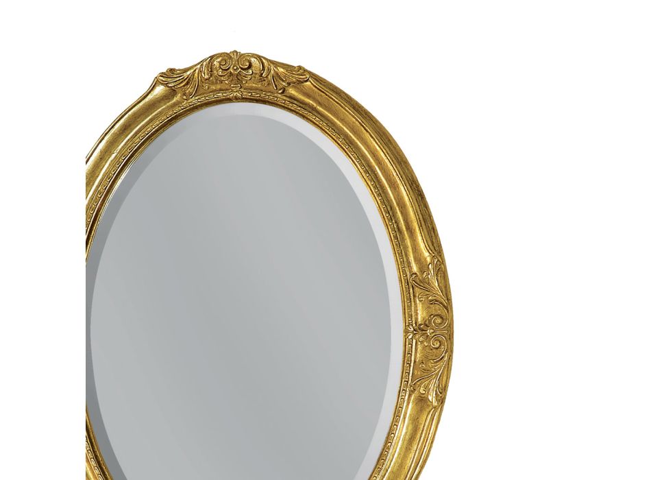 Ovale spiegel met grondspiegel Made in Italy - Avus Viadurini