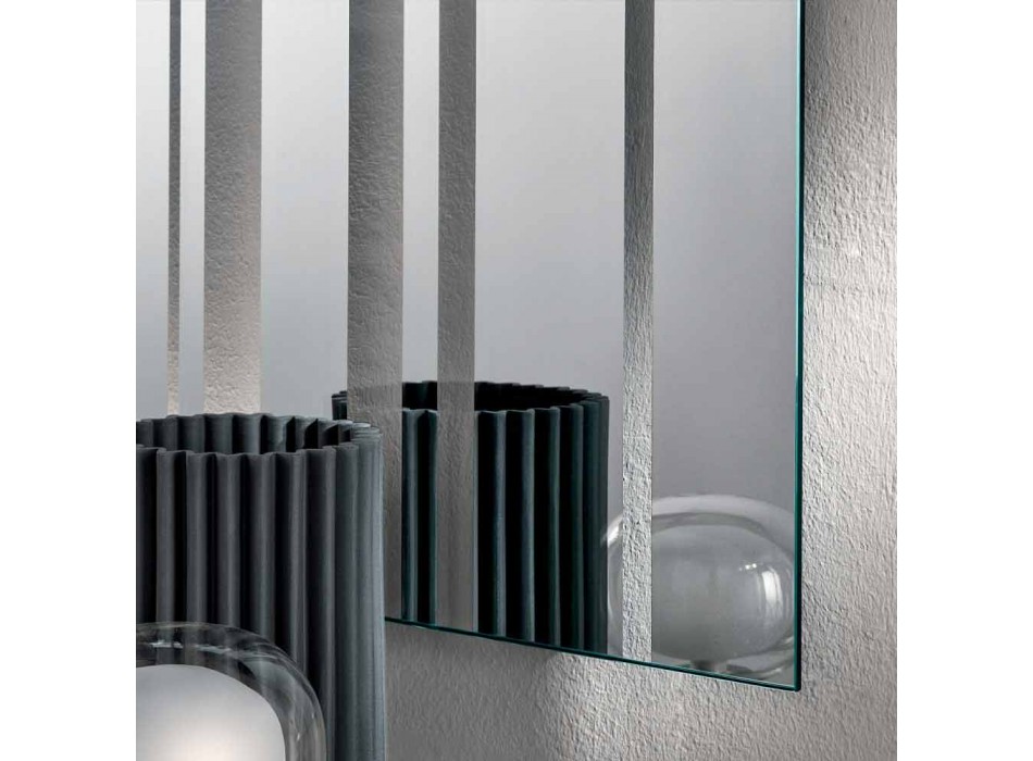 Vierkante wandspiegel van modern design Made in Italy - Koriander Viadurini