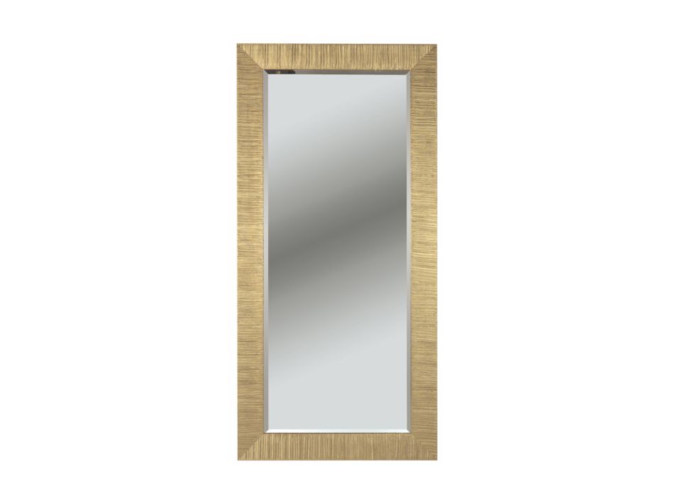 Rechthoekige spiegel met grondspiegel Made in Italy - Bacco Viadurini