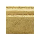 Rechthoekige spiegel in bladgoud en grondspiegel gemaakt in Italië - Rangi Viadurini