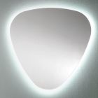 Gevormde wandspiegel voor badkamer met kostbare LED-achtergrondverlichting - Trigolo Viadurini